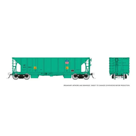 HO Rapido NSC Ballast Car: Union Pacific Late: 3-Pack #2 - MPM Hobbies