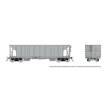 HO Rapido NSC Ballast Car: Silver, Unlettered Single Car - MPM Hobbies