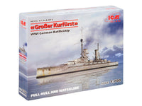1/700 ICM “Groβer Kurfürst” - WWI German Battleship (Full Hull & Waterline) S015 - MPM Hobbies