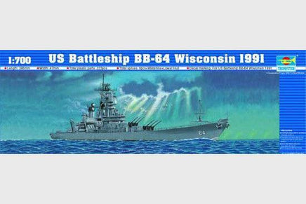 1/700 Trumpeter US Battleship BB-64 Wisconsin 1991 05706 - MPM Hobbies