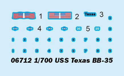 1/700 Trumpeter USS Texas BB-35 06712 - MPM Hobbies