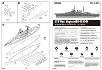 1/700 Trumpeter USS West Virginia BB-48 1941 05771 - MPM Hobbies