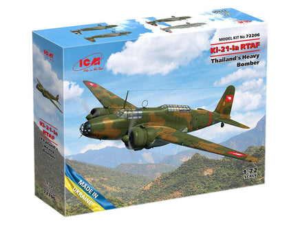 1/72 ICM Ki-21-Ia RTAF Thailand’s Heavy Bomber 72206 - MPM Hobbies
