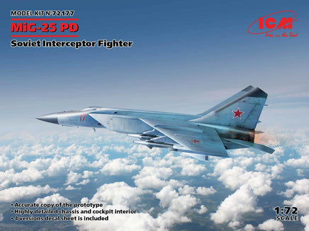 1/72 ICM Mig-25 PD Soviet Interceptor Fighter 72177 - MPM Hobbies