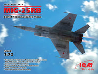 1/72 ICM Mig-25 RB Soviet Reconnaissance Plane 72173 - MPM Hobbies
