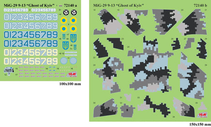 1/72 ICM MiG-29 “9-13” Ukrainian Fighter with Harm Missiles 72143 - MPM Hobbies
