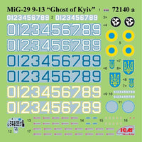 1/72 ICM The Ghost Of KYIV MiG-29 of Ukrainian Air Force 72140 - MPM Hobbies