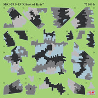 1/72 ICM The Ghost Of KYIV MiG-29 of Ukrainian Air Force 72140 - MPM Hobbies