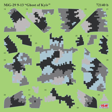 1/72 ICM The Ghost Of KYIV MiG-29 of Ukrainian Air Force 72140 - MPM Hobbies