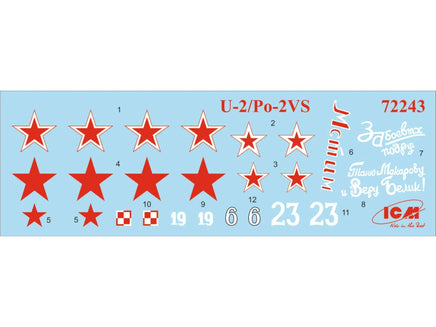 1/72 ICM U-2/Po-2VS WWII Soviet Light Night Bomber 72243 - MPM Hobbies