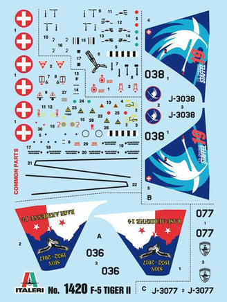 1/72 Italeri F-5E Swiss Air Force 1420 - MPM Hobbies