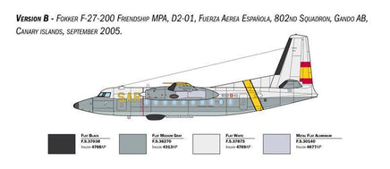 1/72 Italeri Fokker F-27 Maritime Patrol 1455 - MPM Hobbies