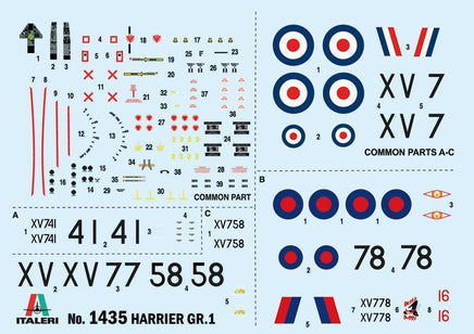 1/72 Italeri Harrier GR.1 Transatlantic Air Race 50th Ann. - 1435 - MPM Hobbies