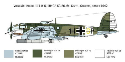 1/72 Italeri Heinkel He111H 1436 - MPM Hobbies