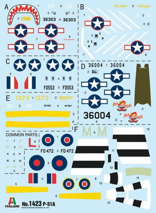 1/72 Italeri P-51A Mustang 1423 - MPM Hobbies