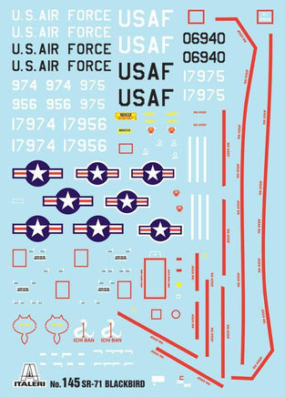 1/72 Italeri SR-71 Black Bird 0145 - MPM Hobbies