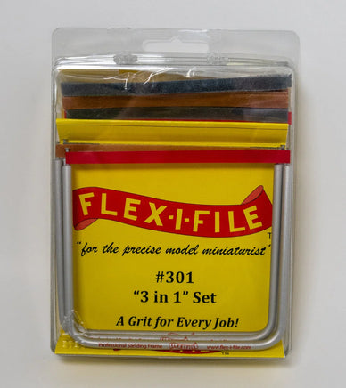Alpha Abrasives Set of 3 in 1 Flex-I-File - #0301 - MPM Hobbies