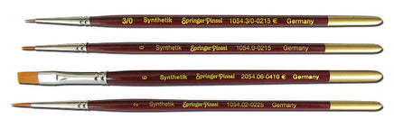 Alpha Abrasives Set of 3/0, 0, 2, 6 Paint Brush 4pcs. - #2054 - MPM Hobbies