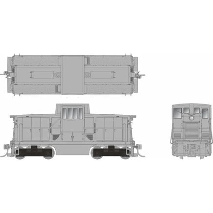 HO Rapido GE 44 Tonner (DC/DCC/Sound): Undecorated Phase II Body - MPM Hobbies