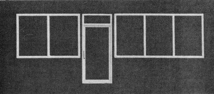 HO Rix Products Store Front Windows & Door 1 each - MPM Hobbies