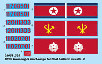 1/35 Trumpeter DPRK Hwasong 5 Short-range Tactical Ballistic Missile 1058 - MPM Hobbies