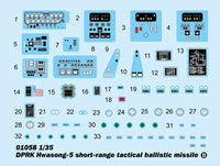1/35 Trumpeter DPRK Hwasong 5 Short-range Tactical Ballistic Missile 1058 - MPM Hobbies