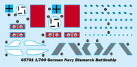 1/700 I Love Kit Top Grade German Bismarck Battleship - MPM Hobbies