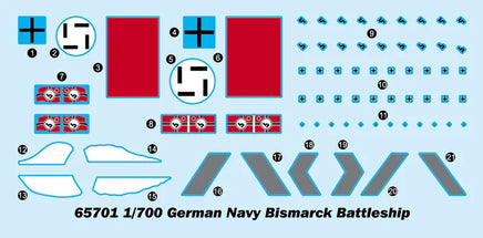 1/700 I Love Kit Top Grade German Bismarck Battleship - MPM Hobbies