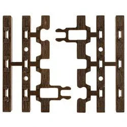 O Atlas SNAP-LOCK CLIPS/WOOD TIES 8 pcs. - MPM Hobbies