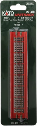 N Kato 186mm (7 5/16") Single Track Plate Girder Bridge, Red 20450 - MPM Hobbies