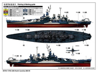 1/700 I Love Kit Top Grade North Carolina BB-55 - MPM Hobbies