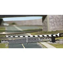 O Atlas OPERATING CROSSING GATE, (BLACK AND WHITE) - MPM Hobbies