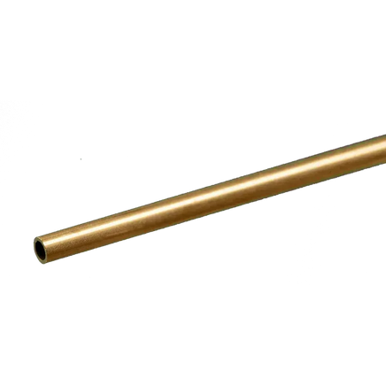 K&S Round Brass Tube: 21/32" OD x 0.014" Wall x 12" Long - MPM Hobbies