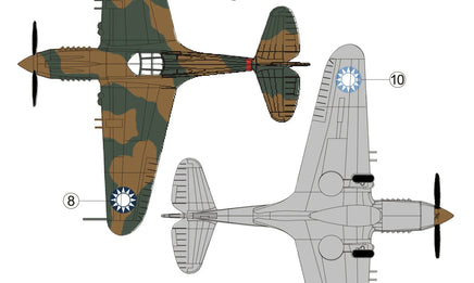 1/144 P-40B/C Hawk-81A2 AVG of the Chinese Air Force - AR144S01 - MPM Hobbies