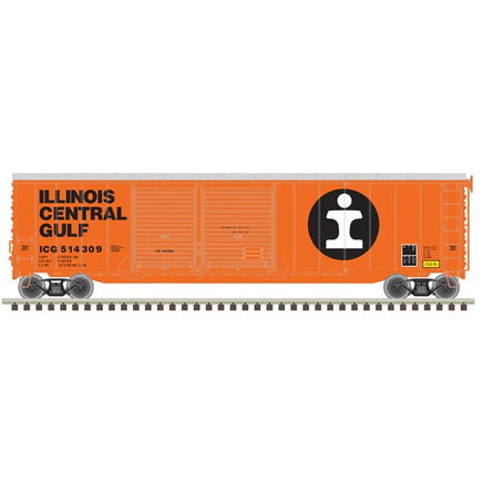HO Atlas 50' Postwar Double Door Box Car Illinois Central Gulf #514430 - 20006583 - MPM Hobbies
