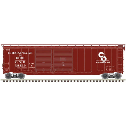 HO Atlas 50' Postwar Double Door Box Car Chesapeake & Ohio #28124 - 20006573 - MPM Hobbies