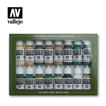 Vallejo Set of 16 (17ml) Allied Forces WWII - 70109 - MPM Hobbies