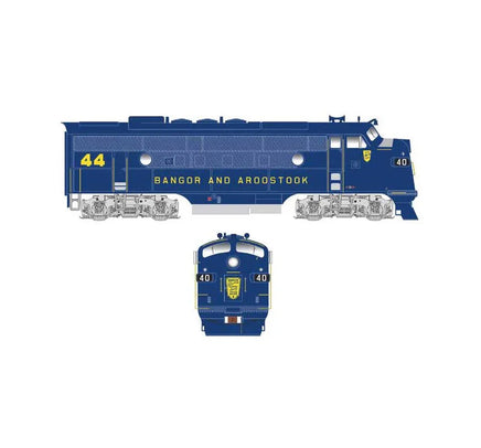 HO Bowser F3A DCC Ready Bangor & Aroostook #44 - 24609 - MPM Hobbies