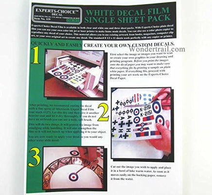 Bare-Metal Foil Experts-Choice Inkjet White 1 pk. - 119