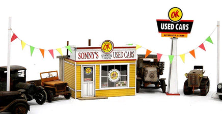 O Scale Banta Modelworks Sonny's Used Cars 6122 - MPM Hobbies
