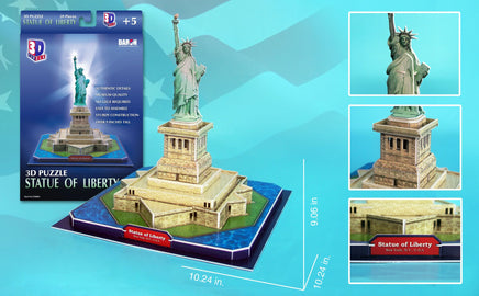 Daron Statue of Liberty 3D Puzzle 39 Pieces 80 - MPM Hobbies