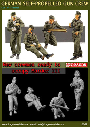 1/35 Dragon Models German Self-Propelled Gun Crew - 6367 - MPM Hobbies