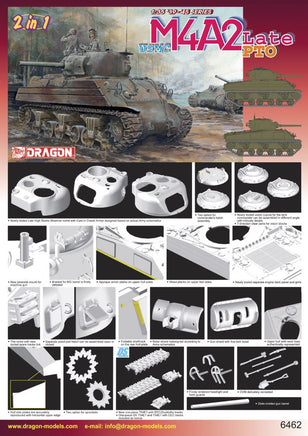 1/35 Dragon Models Usmc M4A2(W) Late Production Pto - 6462