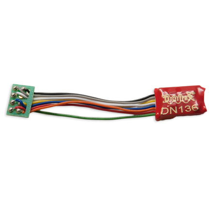 Digitrax DN136PS 1 Amp N/HO Scale Mobile Decoder with Short 8 Pin Harness 5077