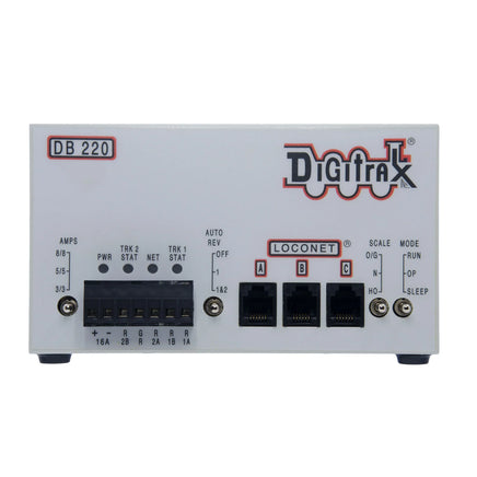 Digitrax DB220 Dual 3/5/8 Amp Autoreversing DCC Booster 3009 - MPM Hobbies
