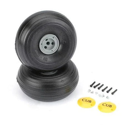 DU-BRO 1/3 Treaded Lightweight J-3 Cub Wheels - 558TLC - MPM Hobbies