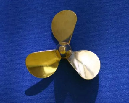 Dumas Brass Propeller 3 Blade LH 2″ Dia. - 3113