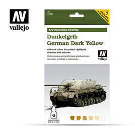 Vallejo 8ml Set of 6 Dunkelgelb German Dark Yellow - 78401