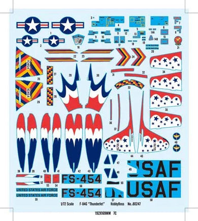 1/72 Hobby Boss F-84G Thunderjet Fighter 80247 - MPM Hobbies