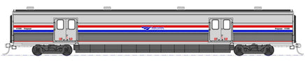 HO Kato Amtrak Viewliner II Baggage Car Phase III Heritage #61058 w/Lighting 3562121 - MPM Hobbies